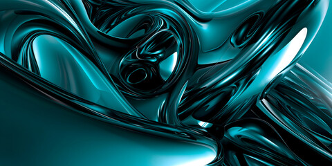 black-turquoise fluid abstract creative dynamic background,ideal for creating visually appealing digital content,futuristic design concepts in technology and innovation sectors