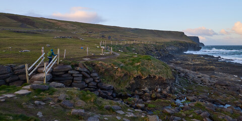 Small bridge leading to the Cliffs of Moher