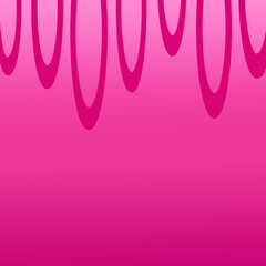 Pink oval shapes coming from the top of pink gradient background