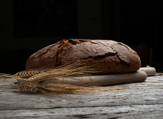 Pan de trigo, pan de centeno rustico