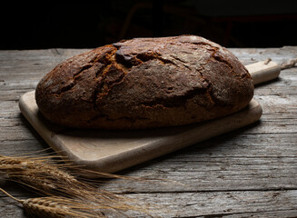 Pan de trigo, pan de centeno rustico