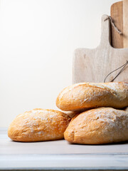 Pan de trigo, pan de centeno rustico