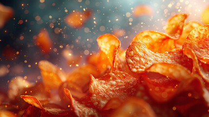 wallpaper with a crowd of tasy potatoe chips