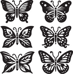 Set of Butterfly Vector