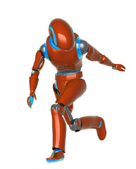 droid is running and also looking back