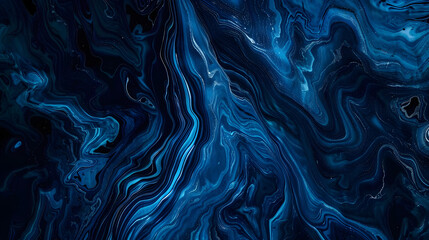 Obraz premium Abstract Blue Marbling Background. dark blue and black background. hyper realistic. cinematic. hyper realistic 