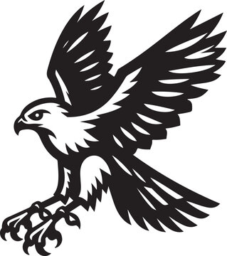 Soaring Hawks clip art preview