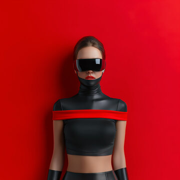 Donna rosso e nero