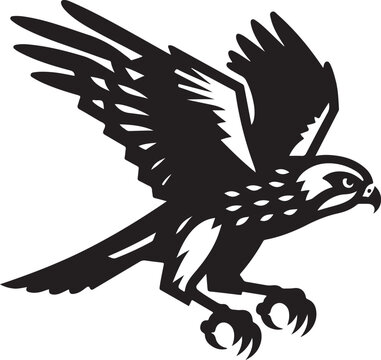 recommend clip art: harrier bird vector illustration