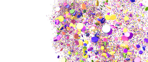  Sky confetti flying in the sky during Pride parade