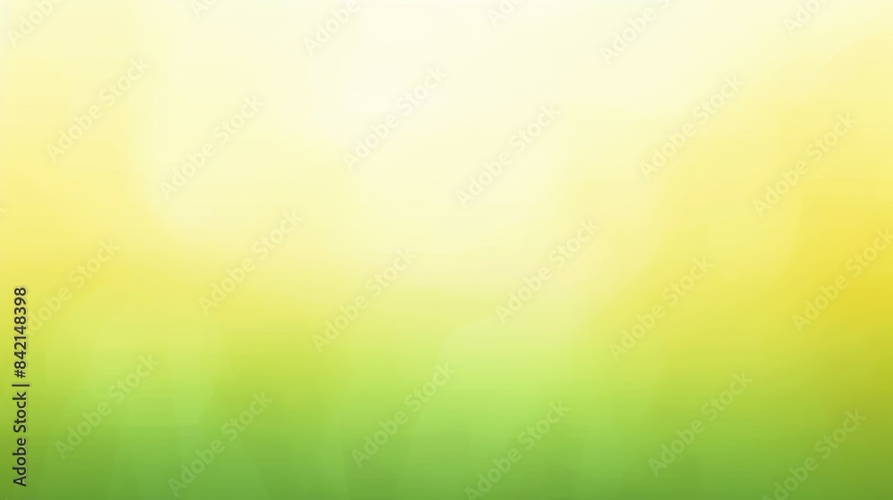 Wall mural a bright green background with yellow line