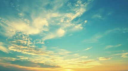 Obraz premium A beautiful blue sky with a few clouds