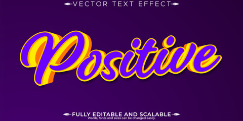 Simple creative text effect, editable brand and corporate text style