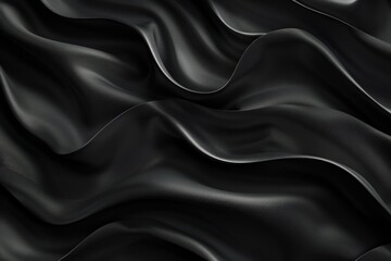 Fototapeta premium Smooth black background with gentle gradients, ideal for sleek and modern design elements