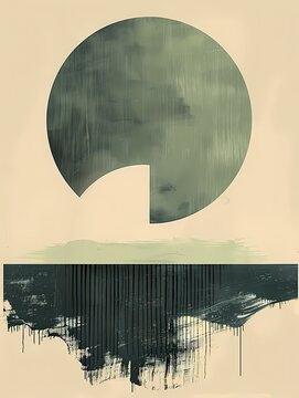 Modern zen balance abstract geometric neutral  color, minimal boho textured wall art, wallpaper, background