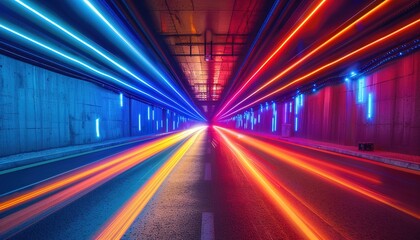 Neon colored lights speed glow lights