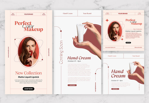 Red And Brown Beauty Social Media Post