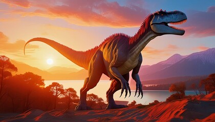 Allosaurus is an extinct genus of large carnosaurian theropod dinosaur that lived 155 to 145 million years ago during the Late Jurassic period.