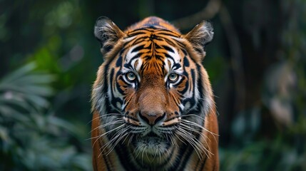 Obraz premium A majestic tiger in the wild