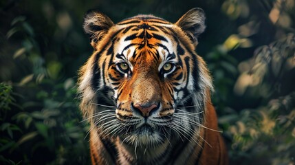 Fototapeta premium A majestic tiger in the wild