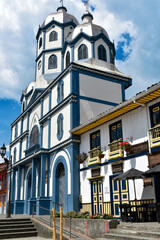 Fototapeta premium EL TEMPLO DEL MUNICIPIO DE FILANDIA, QIUNDIO. COLOMBIA.