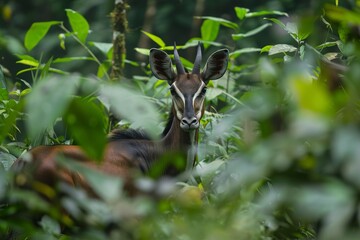 Obraz premium Zebra in Jungle Painting