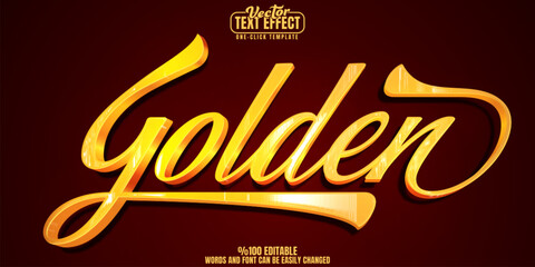 Gold editable text effect, customizable rich and diamond 3D font style