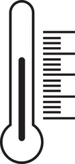 thermometer icon vector design. temperature icon vector design

