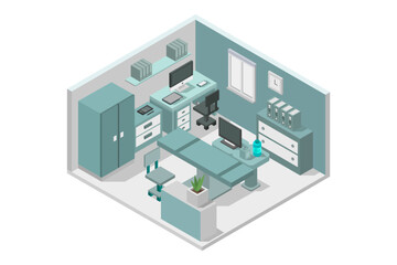 Dental clinic isometric