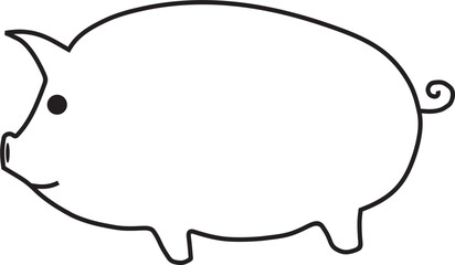 pig icon vector design