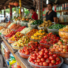 Vibrant Market Delights: Regional Specialties Unite