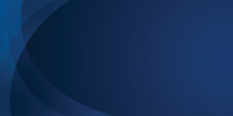Dark navy blue gradient background vector with abstract blue geometric shapes and copy space for design