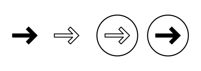 Arrow icon vector isolated on white background. Arrow symbol. Arrow vector icon