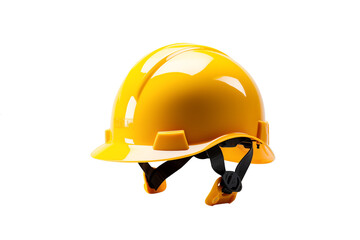 Yellow Safety Helmet | Isolated on Transparent & White Background | PNG File with Transparency