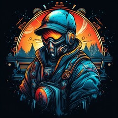 tshirt design black, streetwear tshirt design, punk tshirt design, black punk tshirt design, cyberpunk tshirt design on black, creative tshirt design, grunge punk tshirt design