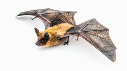 Obraz premium Evening Bat full body clearly photo on white background , 