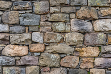 Close-Up of 18th Century Castle Stone Wall
