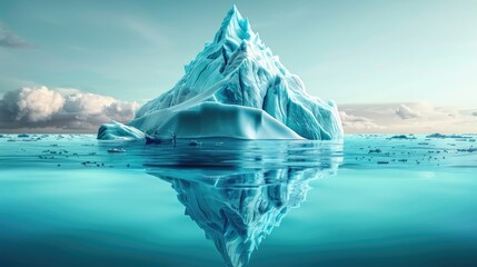 Tip of the iceberg. Business concept. Iceberg. Success business metaphor