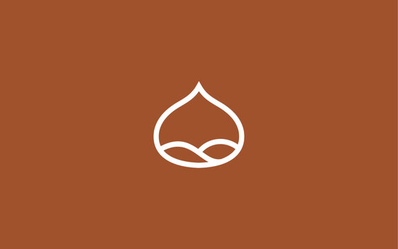 chestnut logo vector illustration design template