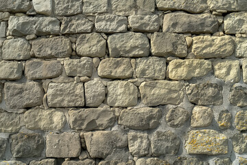 Obraz premium Close-Up of 18th Century Castle Stone Wall