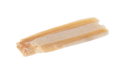 One chip of wood isolated on white