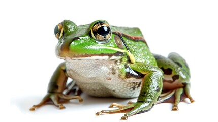 Obraz premium Frog full body clearly photo on white background , 