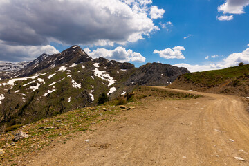 Obraz premium Panorama of a colored mountain landscape on the border of Konya and Isparta. Turkey