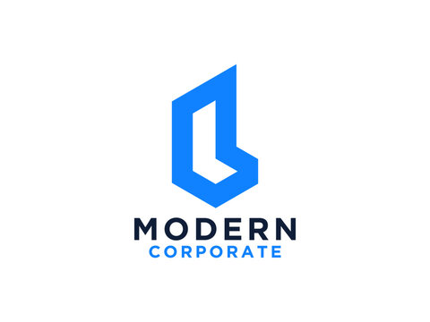 Letter L Monogram logo design.