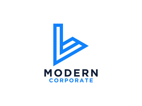 Letter L Monogram logo design.