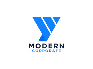 Modern Abstract Letter Y Logo Design.