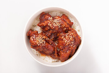 ヤンニョムチキン丼