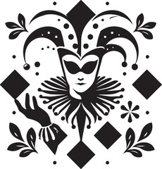 Mischievous Silhouette Joker Illustration for April Fools Pranks 