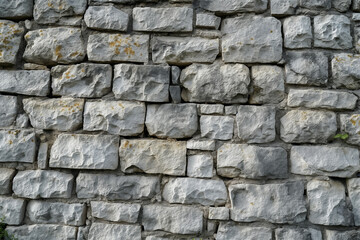 Obraz premium Close-Up of 18th Century Castle Stone Wall