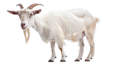 Fototapeta premium Goat full body clearly photo on white background , 
